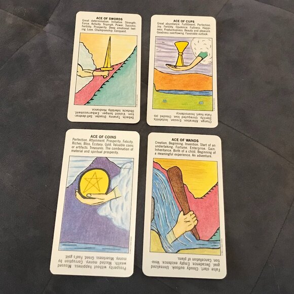 Starter Tarot Deck Vintage 1988 US Games Beginner Tarot - Picture 5 of 11